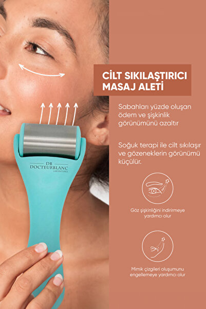 Genel Markalar Ice Roller Buz Terapisi Cilt Sıkılaştırıcı Masaj Aleti Turkuaz