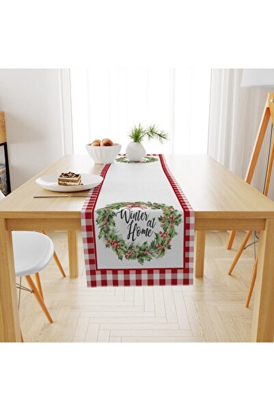 Evmila Yılbaşı Desenli Runner Modeli