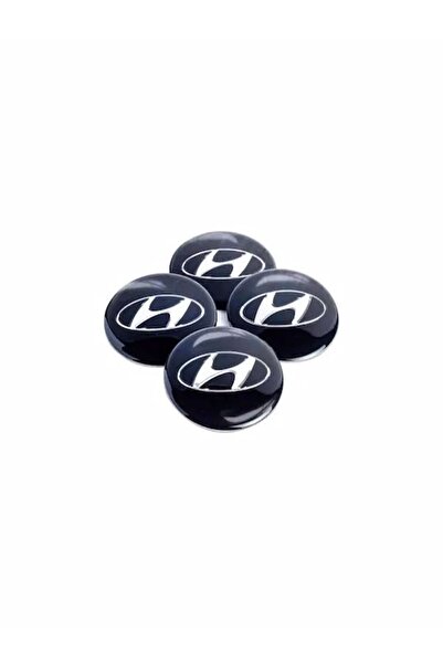ANL OTO AKSESUAR Hyundai Wheel Center Hub Badge Sticker 56mm 1 Set (4 Pieces)