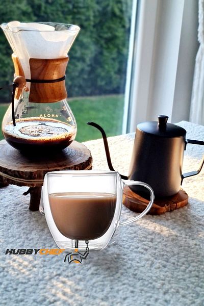 HUBBYCHEF Filter Coffee Pot Chemex Dripper Set 600ml