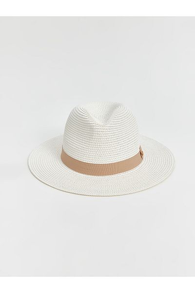 LC Waikiki Γυναικείο ψάθινο καπέλο Fedora LCW