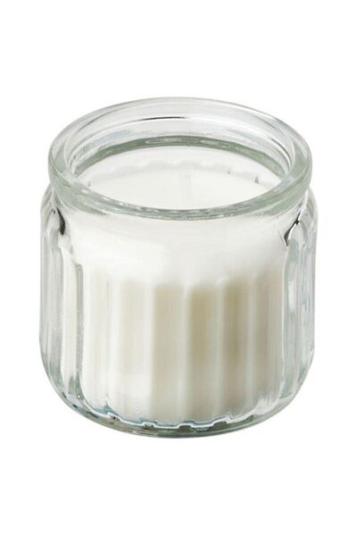 IKEA Cam 2 Adet Adlad Cam Kapta Kokulu Mum Area_online 2 Parça 25 cm Beyaz