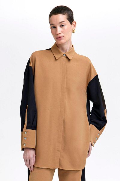 Touché Privé Color Blocked Shirt and Trousers Set