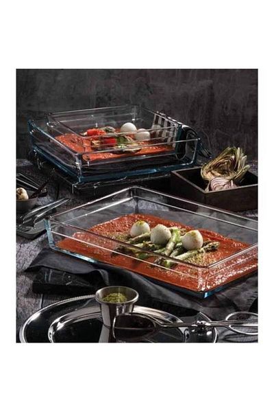 Paşabahçe Premium Double Pyrex Baking Tray Square And Rectangular Fma05050 Fma99930