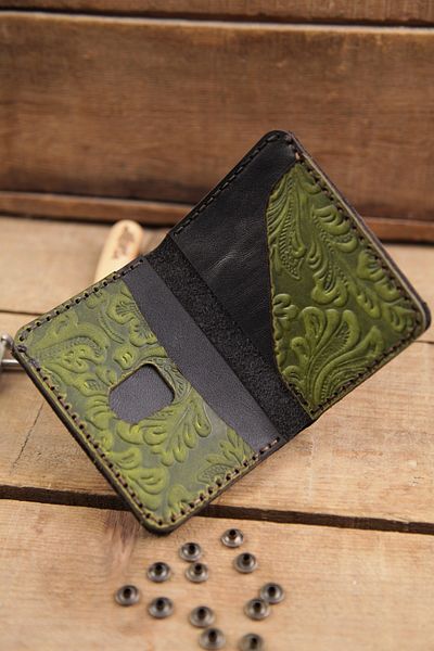 New Coast Leather 1900's Ανδρικό πορτοφόλι ρετρό - Γνήσιο δέρμα Χειροποίητο