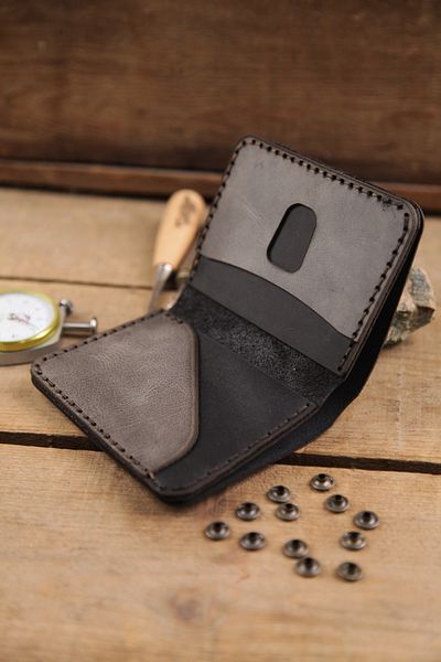 New Coast Leather 1900's Ανδρικό πορτοφόλι ρετρό - Γνήσιο δέρμα Χειροποίητο