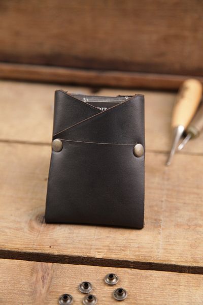 New Coast Leather 1900's Απλή ανδρική κάρτα - Γνήσιο δέρμα Χειροποίητο