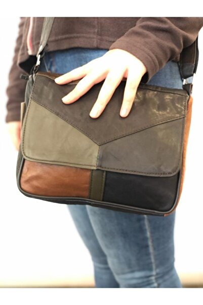 Erzeno Hakiki Deri Çapraz Ve Omuz Kadın Çantası