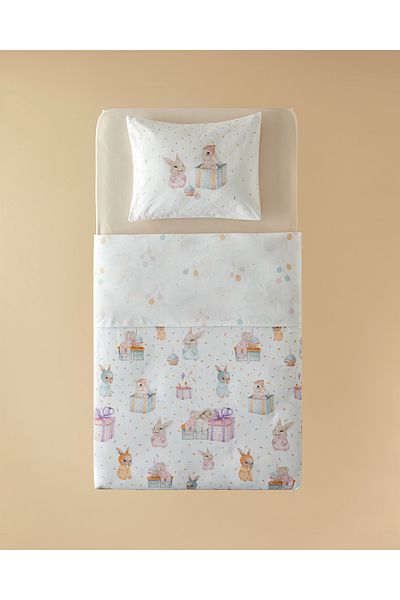 English Home طقم غطاء لحاف بيبي بريتي باني 100x15 (29.03.2025)