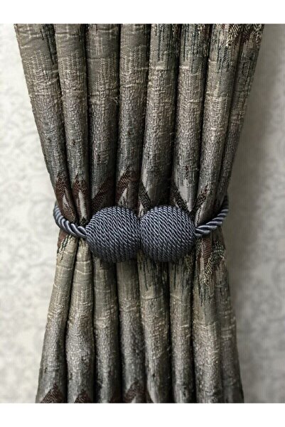 LUCIEN Mıknatıslı Perde Toplayıcı Gri