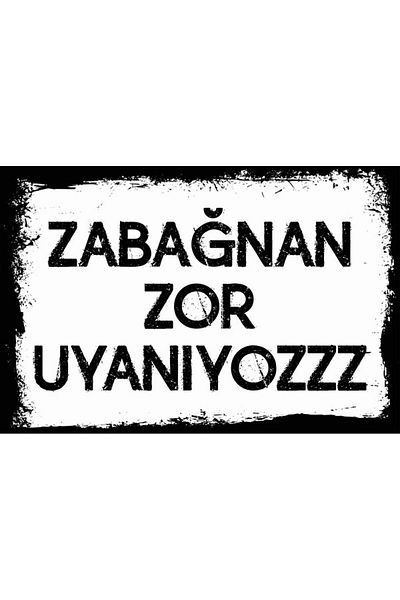 hediyeniburadabul Ρετρό Ξύλινη Αφίσα Τοίχου 20x30