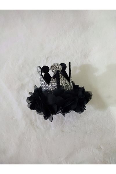 damlakids Στέμμα γενεθλίων 1 έτους Ασημί / μαύρο