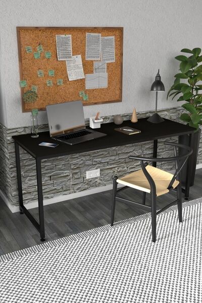 KODIGU Martina Çalışma Masası Siyah 160 Cm Boy 60cm En