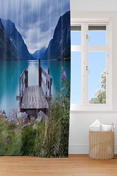 EVSEHOMES ПАНОРАМНИЙ ЦИФРОВИЙ ДРУК ОДНОКРИЛЬНА ФОНОВА ШТОРКА