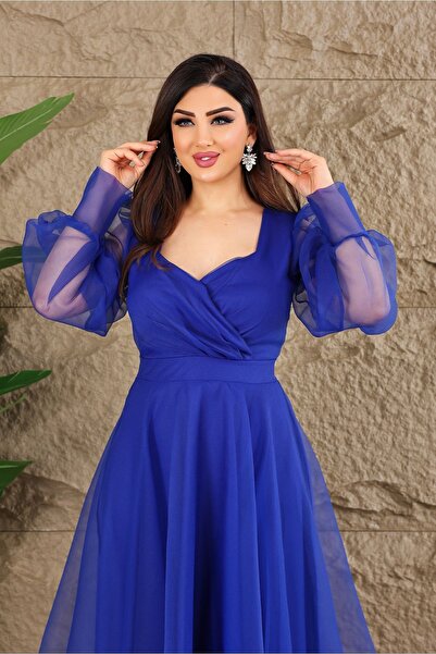 Matik Abiyem Tüll mélyen dekoltált Dalya Design estélyi ruha