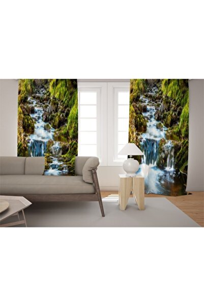 EVSEHOMES Cortina de fundal Evsehome Şelale Salon cu o singură aripă