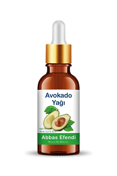 Abbas Efendi زيت الأفوكادو 20 مل - زجاجة زجاجية وعصا زجاجية قياس