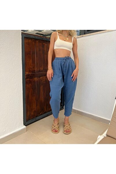refisbutik YÜZDE YÜZ PAMUK MÜSLİN KUMAŞ ŞALVAR PANTOLON