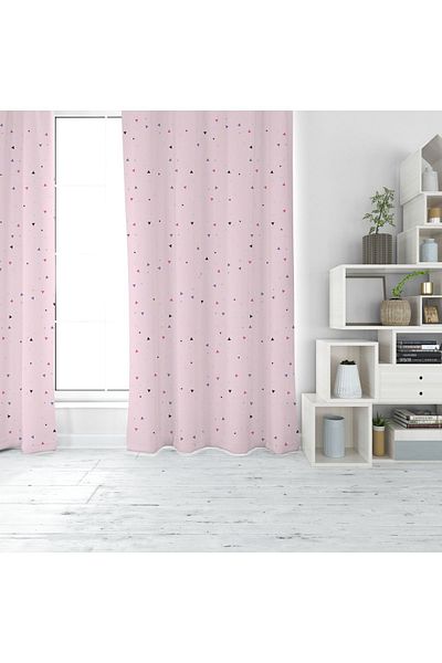 EVSEHOMES Geometric Pattern Digital Printing Single Wing Fon Curtain