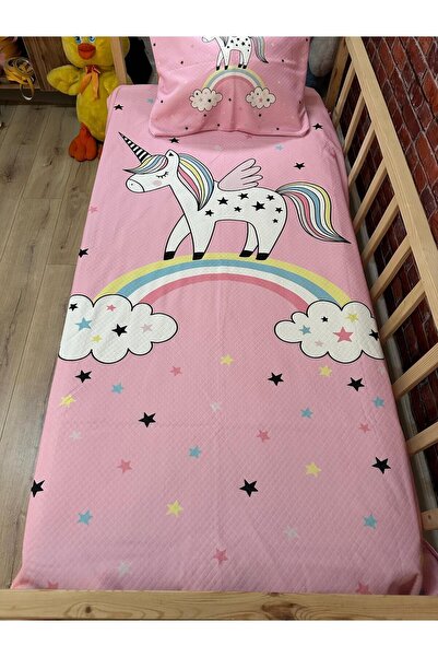 EVSEHOMES طقم بيكيه مبطن بالطباعة الرقمية من EVSHOMES باللون الوردي