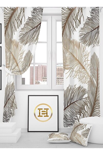 EVSEHOMES Tüyler Tek Kanat Fon Perde