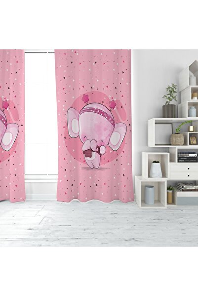 EVSEHOMES BANDANALI ELEFANT IMprimare digitală PERDEAUĂ DE FOIȚĂ CU O ARIPI