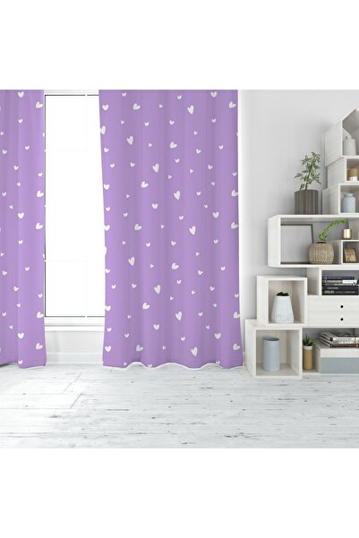 EVSEHOMES PERDEAU DE FOND CU O ARIPI DE IMPRIMARE DIGITALĂ CU INIMĂ