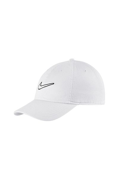 Nike White Hat - U Nsw H86 Swoosh Wash Cap943091-100