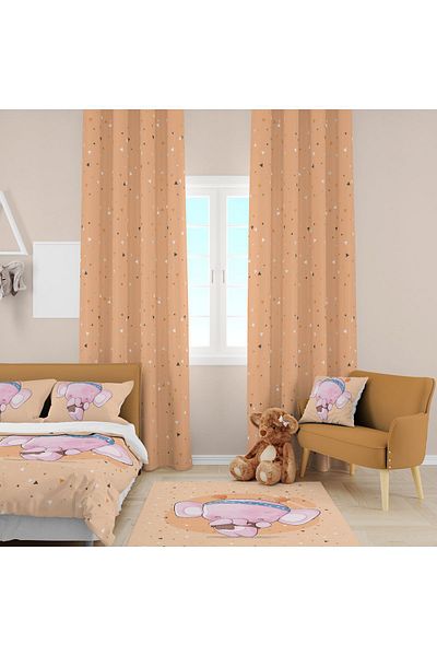 EVSEHOMES ΣΕΤ ΠΑΙΔΙΚΟ ΔΩΜΑΤΙΟ BANDANALI ELEPHANT (ΚΟΡΝΙΖΑ ΚΟΡΝΙΖΑ - ΚΡΕΒΑΤΙ ΚΑΛΥΜΜΑ ΚΑΙ ΜΑΞΙΛΑΡΙ - ΧΑΛΙ)