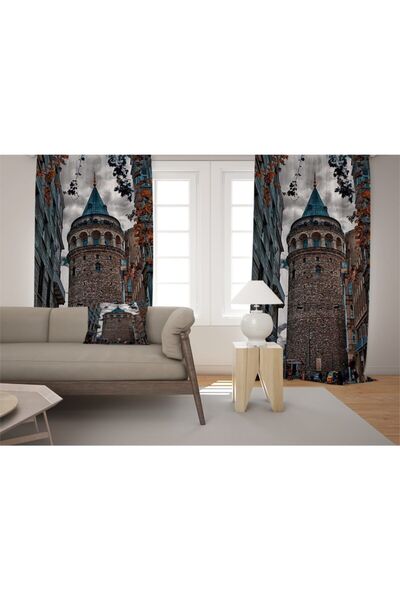 EVSEHOMES ستارة خلفية لغرفة المعيشة من Evsehome Galata Tower