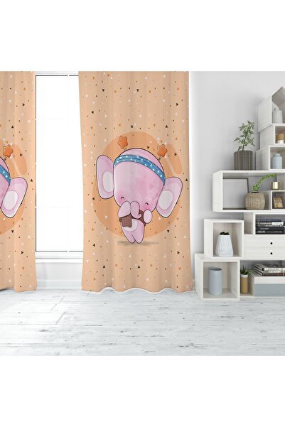 EVSEHOMES BANDANALI ELEFANT IMprimare digitală PERDEAUĂ DE FOIȚĂ CU O ARIPI