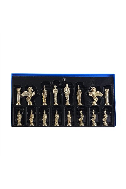 Gift Home Battal Metal Parlak Pegasus Figürlü Satranç Taşı