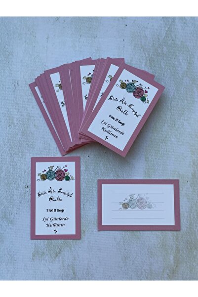 eylülün etiket fabrikası Notă tematică tricotată - Card de mulțumire / 8,2-5 ...