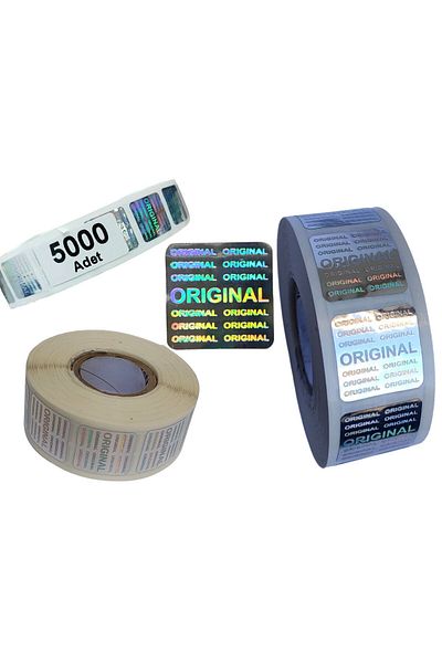 Megas Etiket Roll 2x2 5000 autocolante originale autocolante hologramă