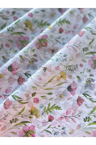 eylülün etiket fabrikası Spring Themed Pelur Paper / Wrapping Paper - 10 Pcs