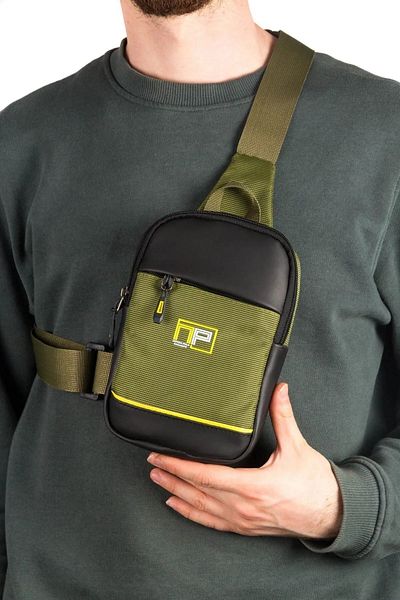 tuldar Τσάντα στήθους και ώμου Unisex Khaki Impertex - Με θήκη τηλεφώνου