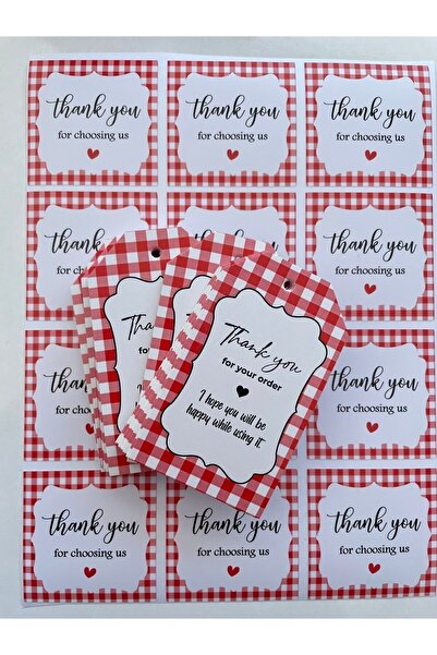 eylülün etiket fabrikası Set de carduri și etichete de mulțumire Pöti Square ...