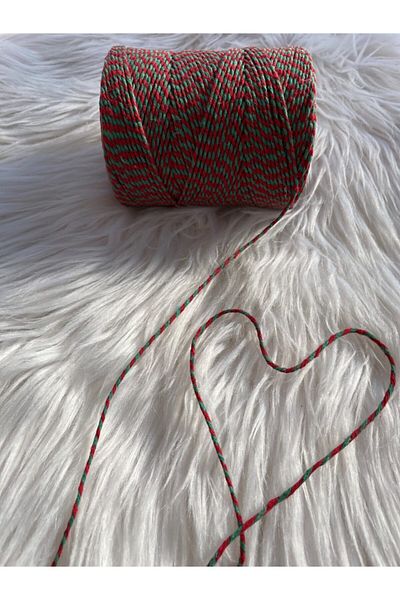 eylülün etiket fabrikası Packaging Tying Rope Red-green Color 200 mt