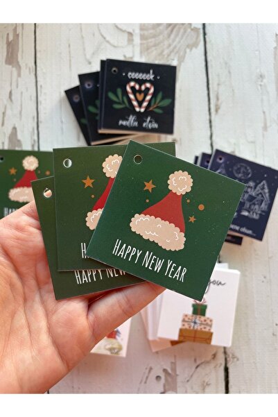 eylülün etiket fabrikası Felicitare de Anul Nou 5,5 Cm. La mulți ani (CU GAUR...