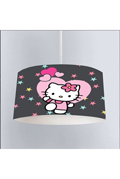 EVSEHOMES Gri Hello Kıty Çocuk Avizesi