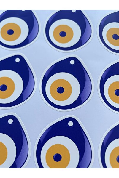 eylülün etiket fabrikası Autocolant tematic cu mărgele de ochi rău - 5 cm - A...