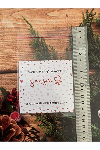 eylülün etiket fabrikası Şeffaf Ağzı Yapışkanlı Poşet 9,5-15 cm. - 50 Adet / Bileklik ve Marteniçka Kartlarına Uygun Poşet