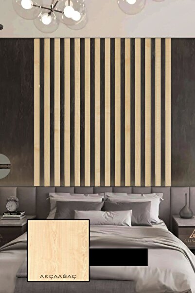 Genel Markalar Akçaağaç Duvar Çıtası 1 Paket (50 ADET) 25 × 5 Cm Dekoratif Şerit Duvar Çıtası Boyanabilir Mdf