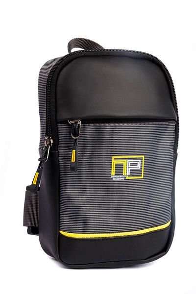 tuldar Geantă unisex gri Impertex Crossbody cu compartiment pentru telefon - piept și umăr