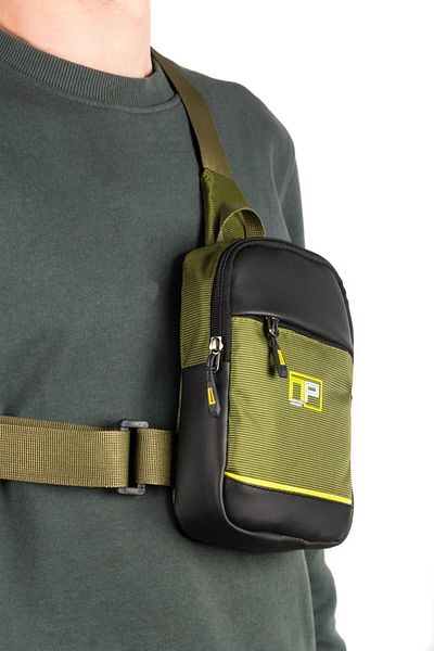 tuldar Τσάντα στήθους και ώμου Unisex Khaki Impertex - Με θήκη τηλεφώνου