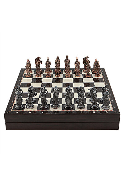 Gift Home GiftHome Büyük Boy Metal OSMANLI-BİZANS Satranç Tk. Antik ve Ceviz ...