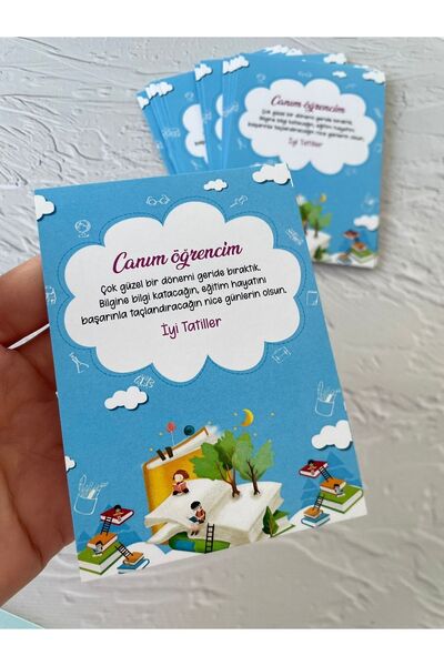 eylülün etiket fabrikası İyi Tatiller - Canım Öğrencim Temalı Hediye - Not - ...