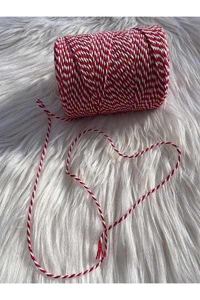 eylülün etiket fabrikası Packing/tying Rope Red-white Color 200 M.