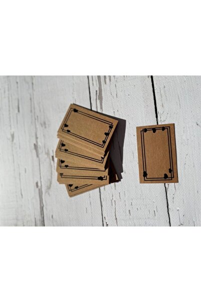 eylülün etiket fabrikası Kraft Sevgililer Günü Model Kalp Çerçeveli Not - Teş...