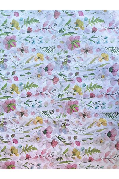 eylülün etiket fabrikası Spring Themed Pelur Paper / Wrapping Paper - 10 Pcs